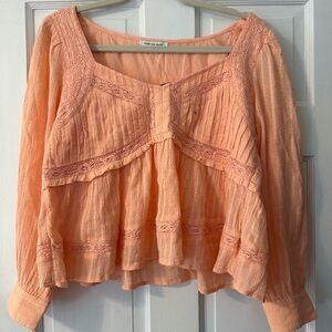 American Eagle Long Sleeve Flowy Top